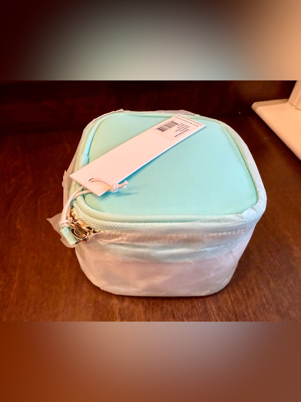 NWT Stoney Clover Lane Classic Clear Mini Open Top Pouch Cotton Candy